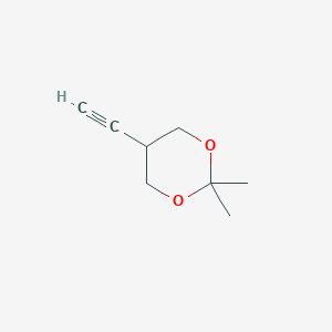 molecular formula C8H12O2 B3183704 5-Ethynyl-2,2-dimethyl-1,3-dioxane CAS No. 102573-86-4