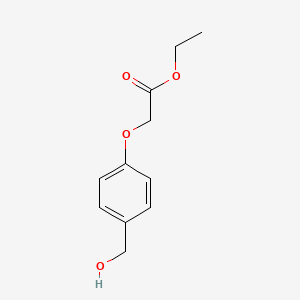 molecular formula C11H14O4 B3183790 Ethyl 2-[4-(hydroxymethyl)phenoxy]acetate CAS No. 103258-64-6