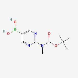 2-(Tert-butoxycarbonyl(methyl)amino)pyrimidin-5-ylboronic acid