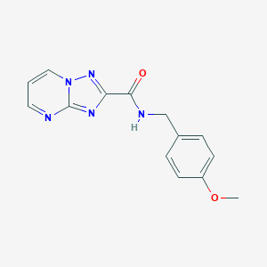 molecular formula C14H13N5O2 B318380 N-(4-methoxybenzyl)[1,2,4]triazolo[1,5-a]pyrimidine-2-carboxamide 