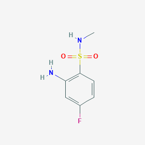 2-amino-4-fluoro-N-methylbenzene-1-sulfonamide