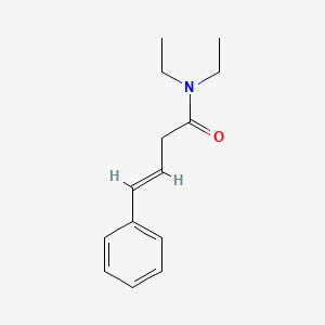 molecular formula C14H19NO B3183822 3-Butenamide, N,N-diethyl-4-phenyl-, (E)- CAS No. 103896-68-0