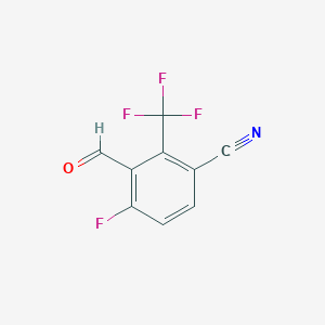 4-Fluoro-3-formyl-2-(trifluoromethyl)benzonitrile