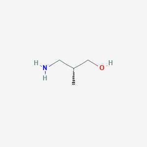 molecular formula C4H11NO B3183864 (2R)-3-Amino-2-methylpropan-1-ol CAS No. 104154-93-0