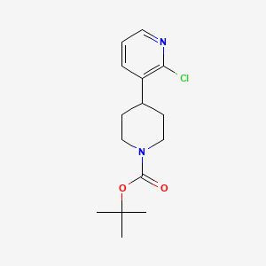 molecular formula C15H21ClN2O2 B3183939 tert-butyl 4-(2-Chloropyridin-3-yl)piperidine-1-carboxylate CAS No. 1053657-09-2