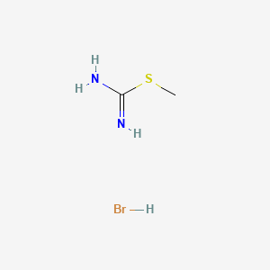 molecular formula C2H7BrN2S B3184057 S-Methylisothiourea hydrobromide CAS No. 1068-58-2