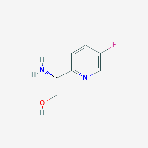 molecular formula C7H9FN2O B3184208 (R)-2-Amino-2-(5-fluoropyridin-2-YL)ethanol CAS No. 1073231-31-8