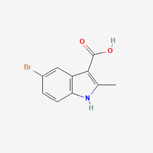 molecular formula C10H8BrNO2 B3184237 5-bromo-2-methyl-1H-indole-3-carboxylic acid CAS No. 1082572-35-7