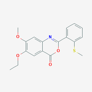 6-ethoxy-7-methoxy-2-[2-(methylsulfanyl)phenyl]-4H-3,1-benzoxazin-4-one