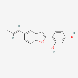 2-(2,4-Dihydroxyphenyl)-5-(e)-propenylbenzofuran