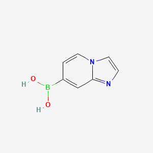 molecular formula C7H7BN2O2 B3184289 Imidazo[1,2-a]pyridin-7-ylboronic acid CAS No. 1092790-35-6