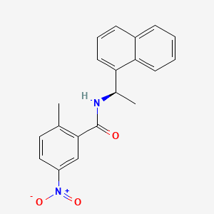 2-Methyl-N-(1R-naphthalen-1-yl-ethyl)-5-nitro-benzamide