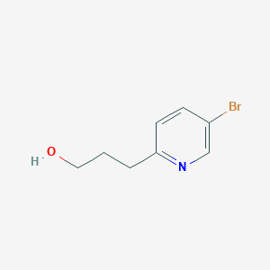 molecular formula C8H10BrNO B3184346 3-(5-Bromopyridin-2-yl)propan-1-ol CAS No. 111770-87-7
