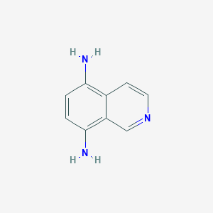 molecular formula C9H9N3 B3184429 Isoquinoline-5,8-diamine CAS No. 1127-49-7
