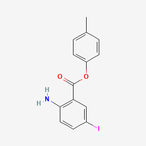 molecular formula C14H12INO2 B3184454 p-Tolyl 2-amino-5-iodobenzoate CAS No. 1131587-20-6