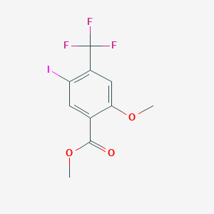 molecular formula C10H8F3IO3 B3184559 Methyl 5-iodo-2-methoxy-4-(trifluoromethyl)benzoate CAS No. 1131587-55-7
