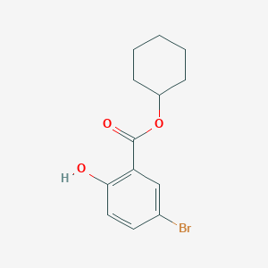 molecular formula C13H15BrO3 B3184647 Cyclohexyl 5-bromo-2-hydroxybenzoate CAS No. 1131587-74-0