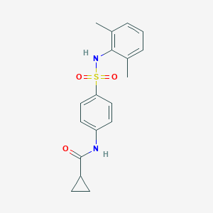 molecular formula C18H20N2O3S B318466 N-[4-[(2,6-dimethylphenyl)sulfamoyl]phenyl]cyclopropanecarboxamide 