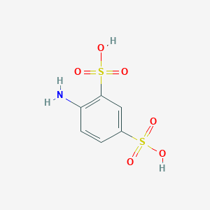 molecular formula C6H7NO6S2 B031847 4-Aminobenzene-1,3-disulfonic acid CAS No. 137-51-9