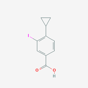 molecular formula C10H9IO2 B3184723 4-Cyclopropyl-3-iodobenzoic acid CAS No. 1131588-02-7