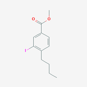 molecular formula C12H15IO2 B3184765 Methyl 4-butyl-3-iodobenzoate CAS No. 1131588-18-5