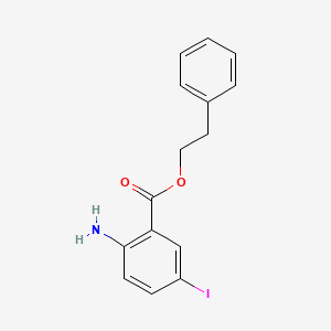 molecular formula C15H14INO2 B3184836 Phenethyl 2-amino-5-iodobenzoate CAS No. 1131605-34-9