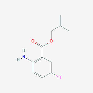 molecular formula C11H14INO2 B3184879 Isobutyl 2-amino-5-iodobenzoate CAS No. 1131605-42-9