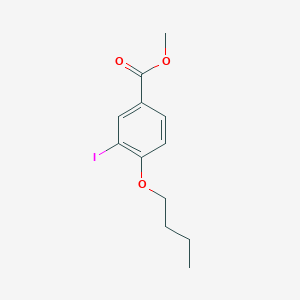 molecular formula C12H15IO3 B3184998 Methyl 4-butoxy-3-iodobenzoate CAS No. 1131614-42-0