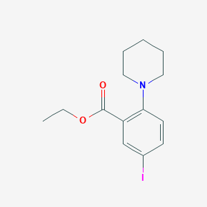 Ethyl 5-iodo-2-(piperidin-1-yl)benzoate