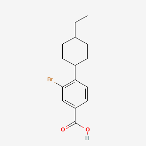 3-Bromo-4-(4-ethylcyclohexyl)benzoic acid