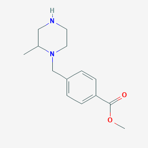 Methyl 4-((2-methylpiperazin-1-yl)methyl)benzoate