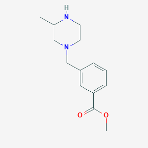 Methyl 3-((3-methylpiperazin-1-yl)methyl)benzoate
