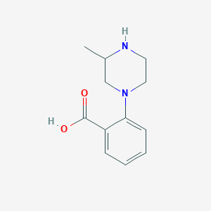 molecular formula C12H16N2O2 B3185385 1-(2-Carboxyphenyl)-3-methyl piperazine CAS No. 1131623-08-9