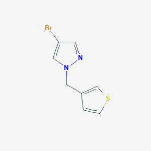 B3185596 4-Bromo-1-(thiophen-3-ylmethyl)-1H-pyrazole CAS No. 1179298-72-6