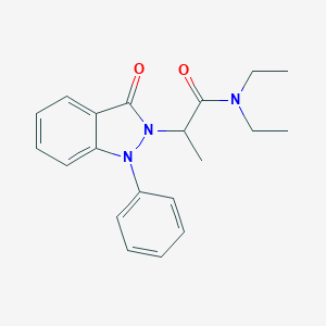 N,N-diethyl-2-(3-oxo-1-phenylindazol-2-yl)propanamide
