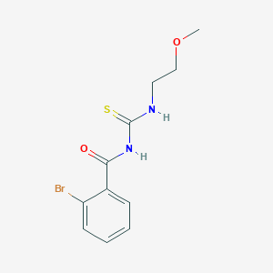 molecular formula C11H13BrN2O2S B318590 N-(2-bromobenzoyl)-N'-(2-methoxyethyl)thiourea 
