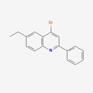 molecular formula C17H14BrN B3185914 4-Bromo-6-ethyl-2-phenylquinoline CAS No. 1189107-02-5