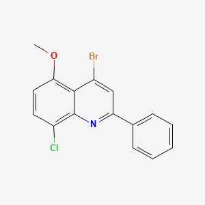 4-Bromo-8-chloro-5-methoxy-2-phenylquinoline
