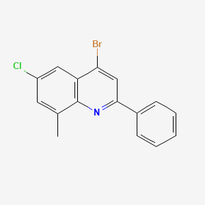 4-Bromo-6-chloro-8-methyl-2-phenylquinoline