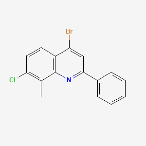 4-Bromo-7-chloro-8-methyl-2-phenylquinoline