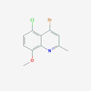 4-Bromo-5-chloro-8-methoxy-2-methylquinoline