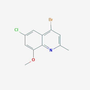 4-Bromo-6-chloro-8-methoxy-2-methylquinoline