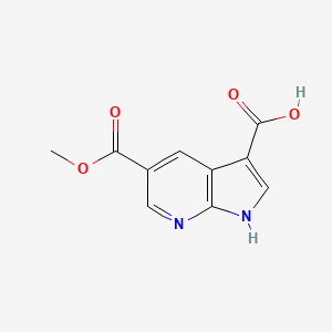 5-(Methoxycarbonyl)-1H-pyrrolo[2,3-b]pyridine-3-carboxylic acid