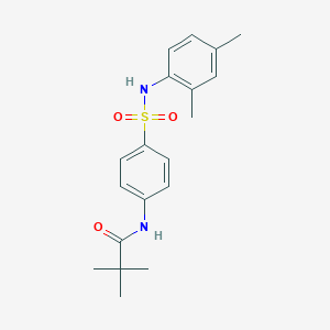 molecular formula C19H24N2O3S B318607 N-[4-[(2,4-dimethylphenyl)sulfamoyl]phenyl]-2,2-dimethylpropanamide 
