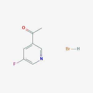 molecular formula C7H7BrFNO B3186096 1-(5-Fluoropyridin-3-yl)ethanone hydrobromide CAS No. 1203710-42-2