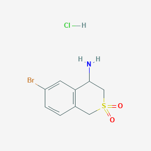 4-Amino-6-bromoisothiochroman 2,2-dioxide hydrochloride