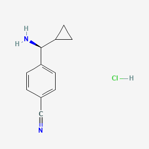 (S)-4-(Amino(cyclopropyl)methyl)benzonitrile hydrochloride