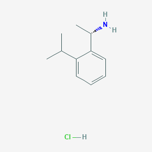 molecular formula C11H17N B3186147 (S)-1-(2-Isopropylphenyl)ethanamine hydrochloride CAS No. 1212846-67-7