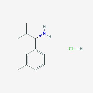 (S)-2-Methyl-1-(m-tolyl)propan-1-amine hydrochloride