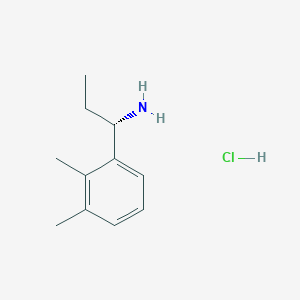 molecular formula C11H18ClN B3186185 (S)-1-(2,3-Dimethylphenyl)propan-1-amine hydrochloride CAS No. 1213152-85-2